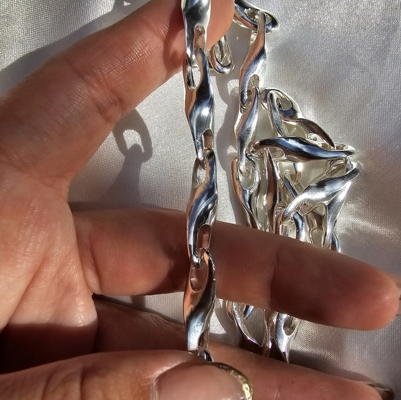 Thick Heavy Specialty Link Sterling Chain - Picture 5 of 8